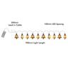 Acrylic String Lights Assorted Battery Operated Warm White
