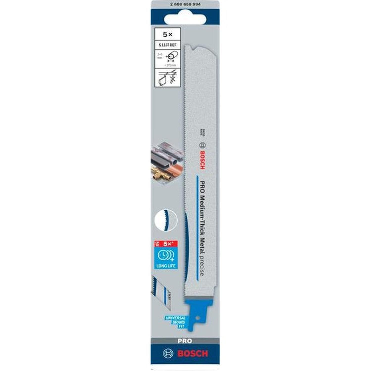 Recip Blade for Thick Metal 5PK 225mm