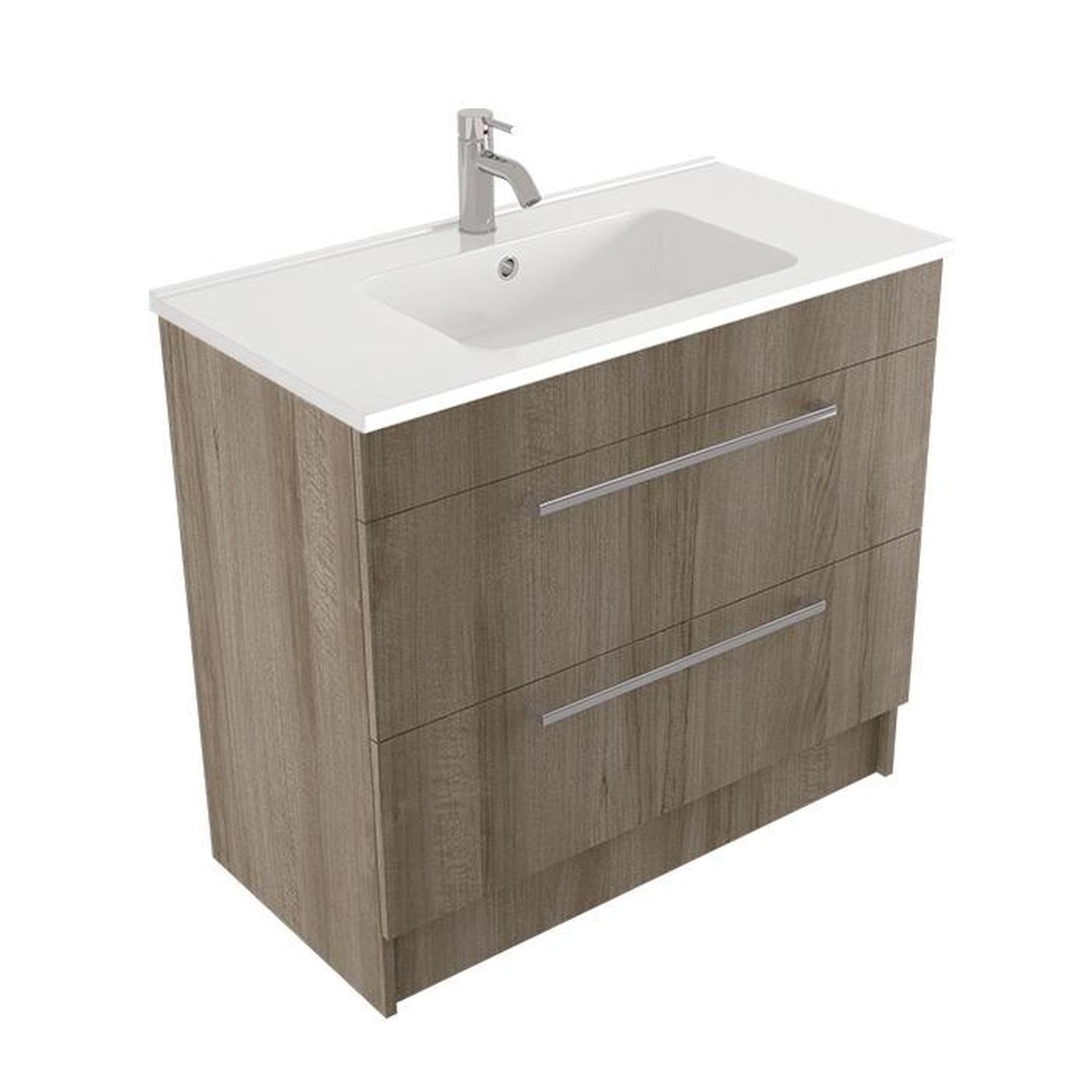 Calais II Floorstanding Vanity 900mm Coronet Beech
