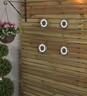 Premium Solar Deck Light 11.8 x 3cm White 2 pack
