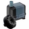 Aquatic Water Pump with LED light 4.5 Watt 500LPH Low Voltage Black & Grey