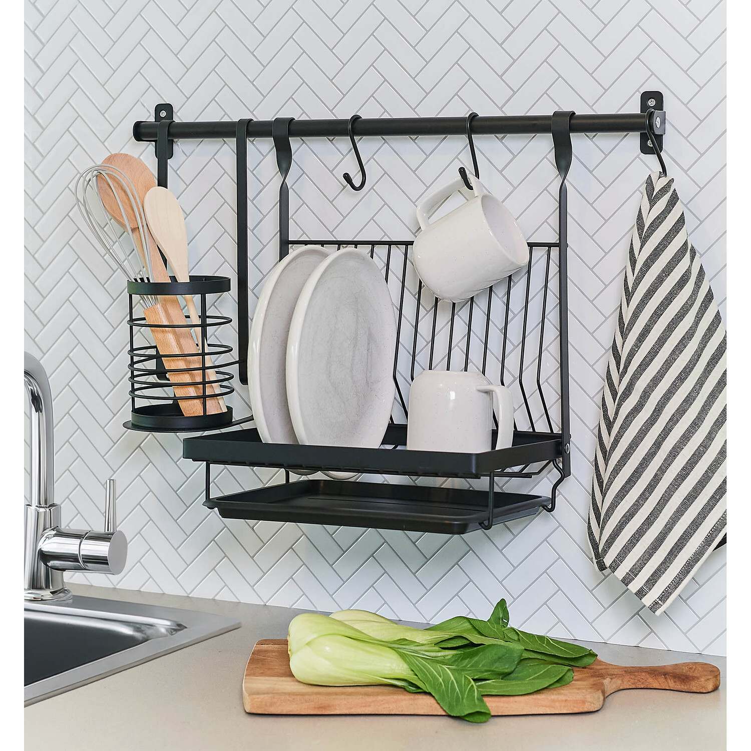 Hanging Kitchen System Black