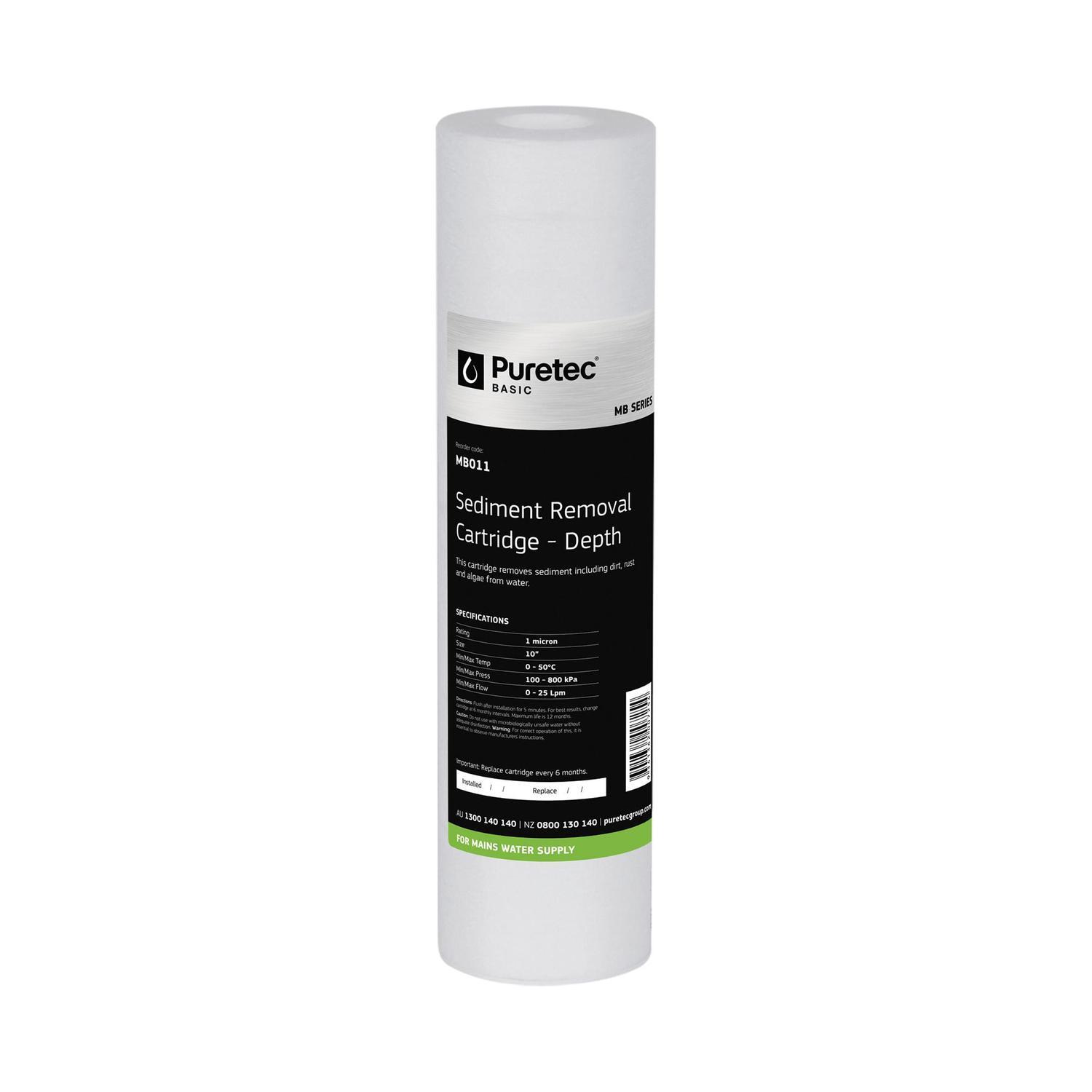 Sediment MB011 Water Filter Cartridge 10 inch White
