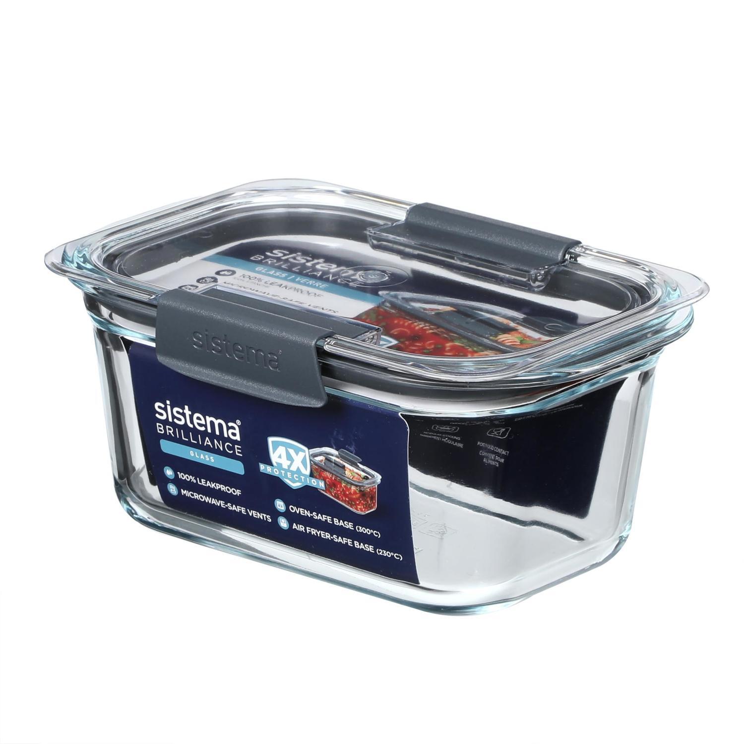 Glass Food Storage Container Clear 1.1L