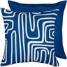 Outdoor Cushion 45cm Abstract Navy