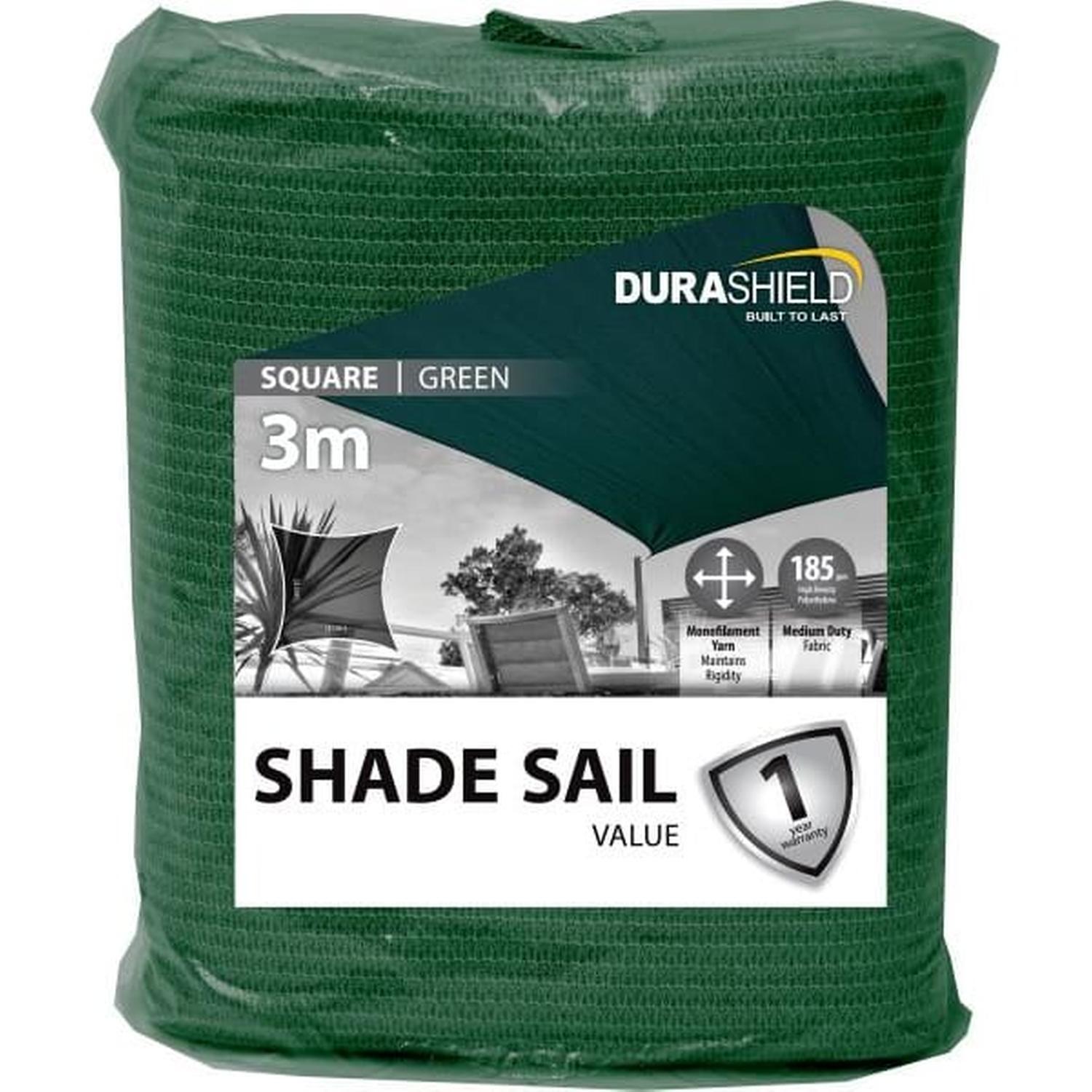 Shade Sail Value Square 3M Green