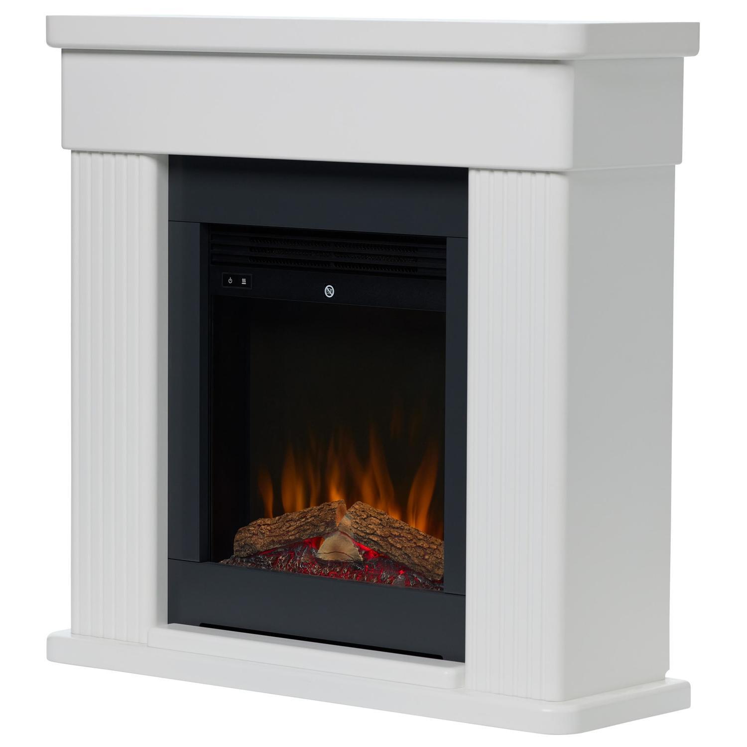 Portland Mini Electric Fire Suite 2kW White
