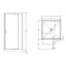 Alcove Corner Mould Acrylic Shower 1000 x 1000 x 2015mm White