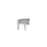 Window Handle Styleline2 Double Tongue Left Hand  Silver Pearl