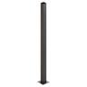 Aluminium Flanged Post 100x100x1900mm Black