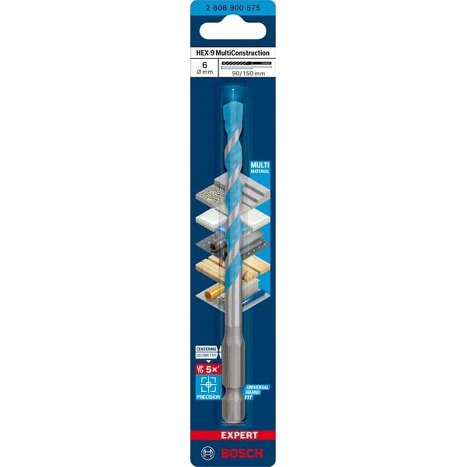 Hex-9 Multi Construction Drill Bit 6 x 150mm
