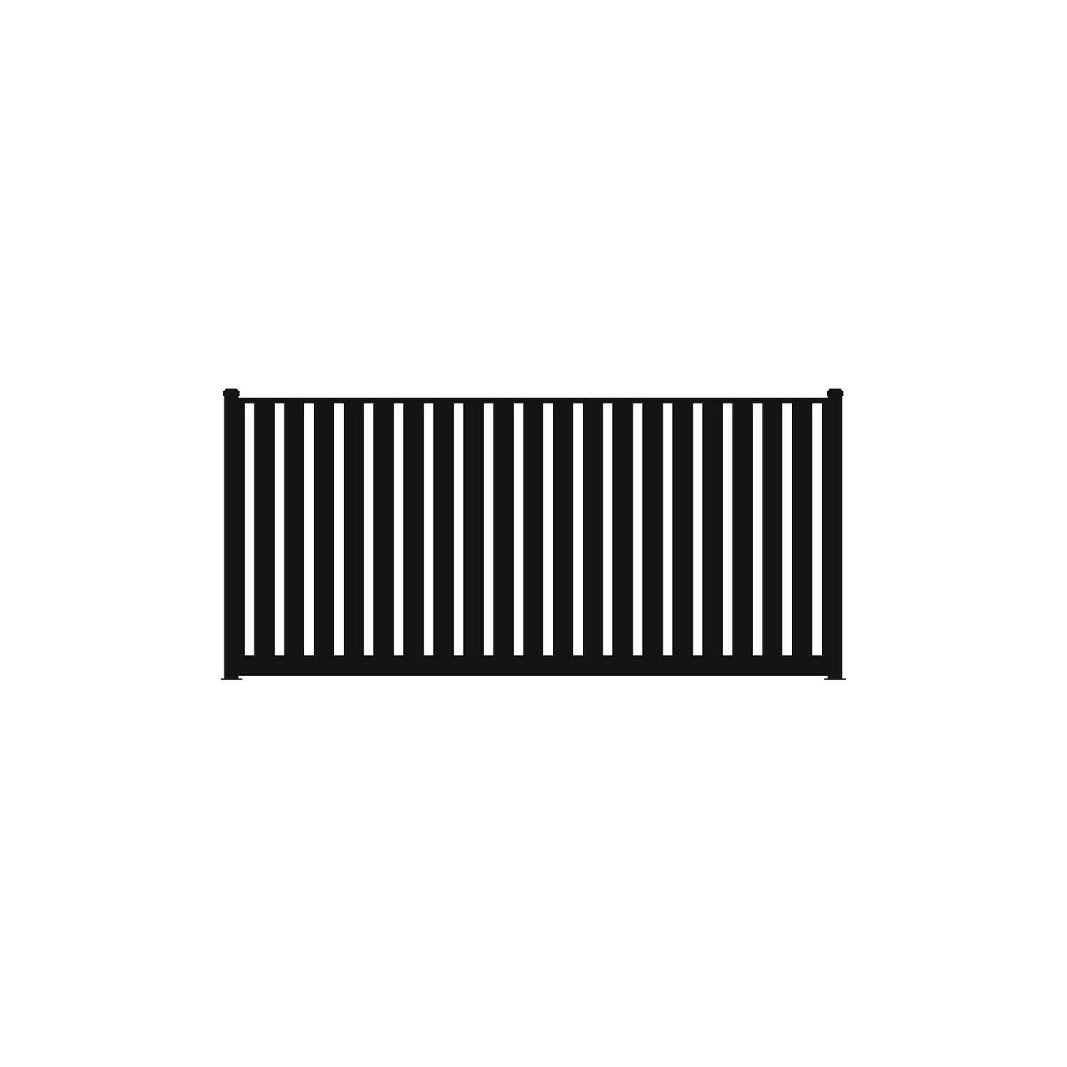 Fence Panel W: 2350mm H: 1200mm Ebony