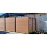 Composite Fence Panel With Slat Top