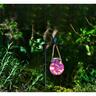 Solar Glass Hanging Lantern 12 x 76cm  Assorted Colours