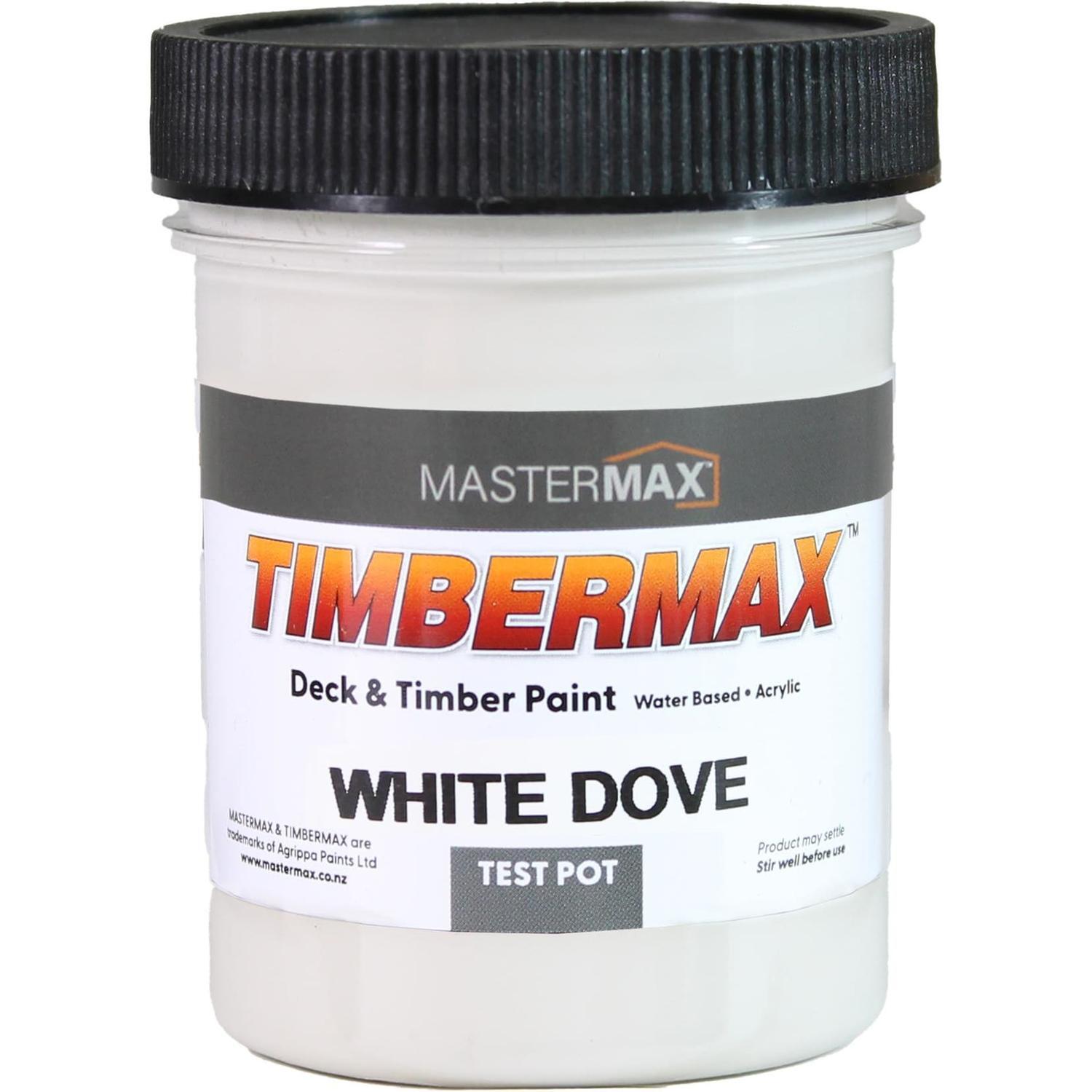 Deck and Timber Paint Water Based Test Pot 125ml White Dove