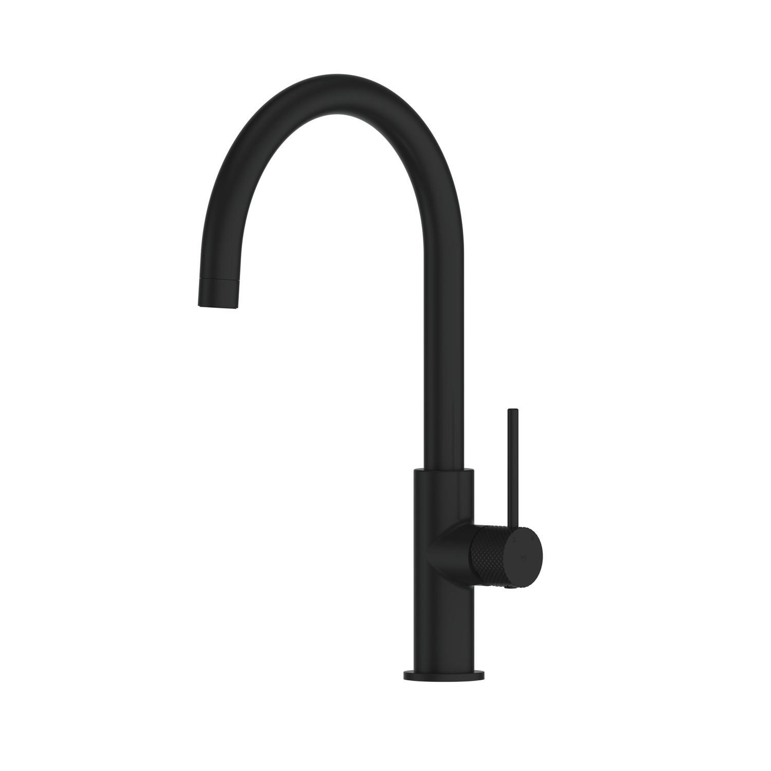 Gooseneck Sink Mixer  Black