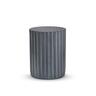 Café and Sun Outdoor Round Side Table Terrazzo Charcoal