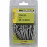 Plain Staples 50 x 4.0mm 500g Galvanised