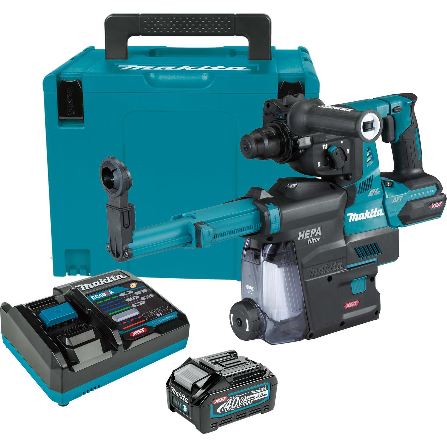 XGT Cordless Brushless 28mm Rotary Hammer SDS Plus Kit