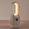 Rechargeable Bladeless Desk Fan with Light 34cm White