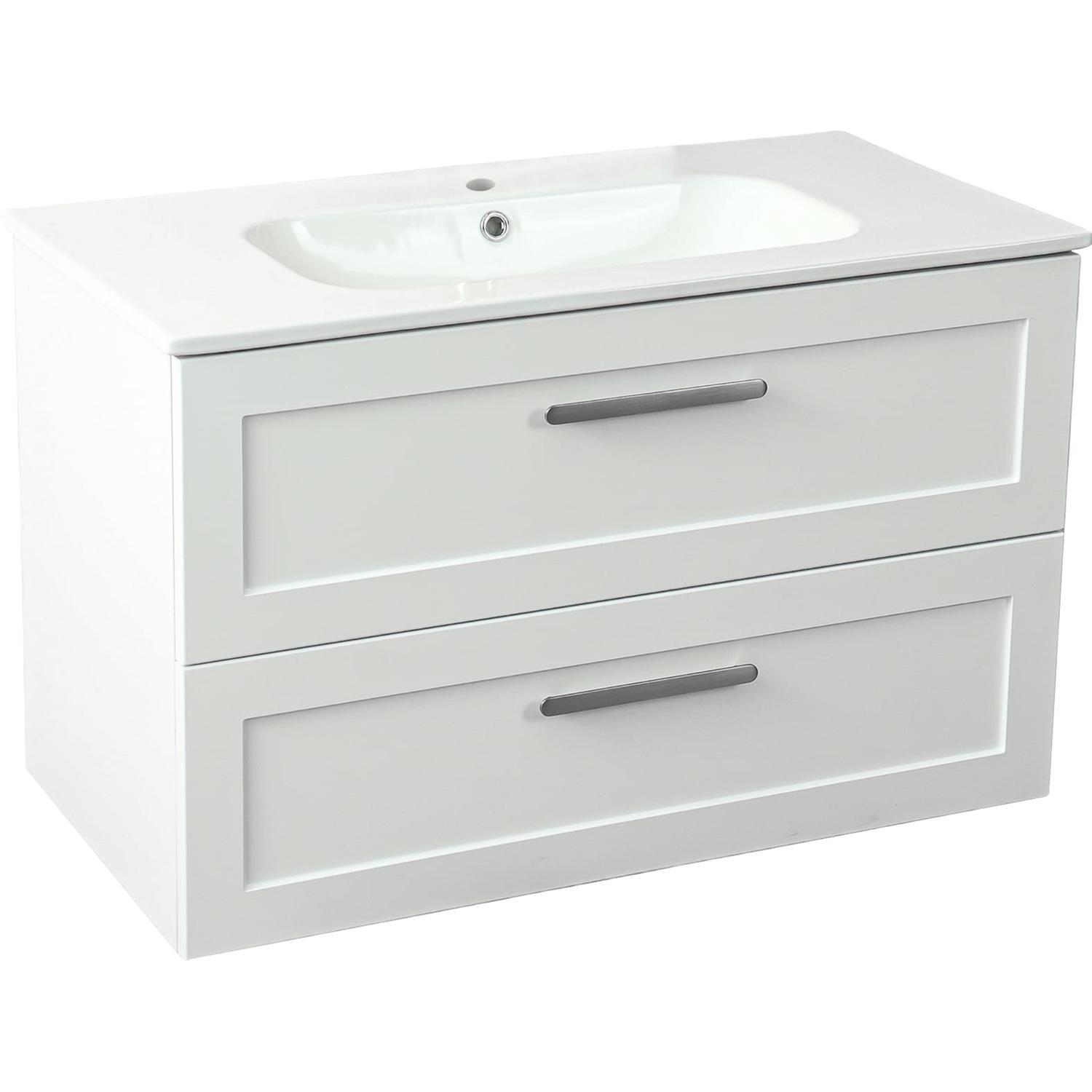 Charlotte Wall Hung Vanity 750mm White