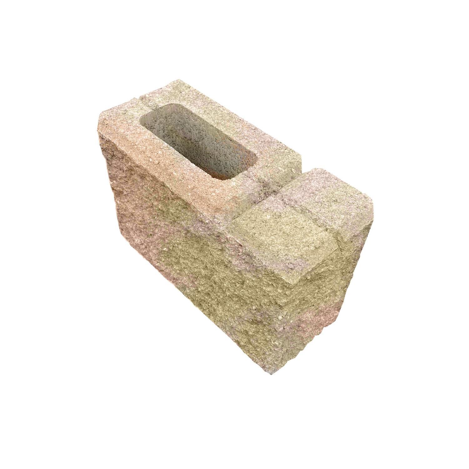 Retaining Wall Block H: 200mm, L: 340mm, D: 145mm Autumn Leaves