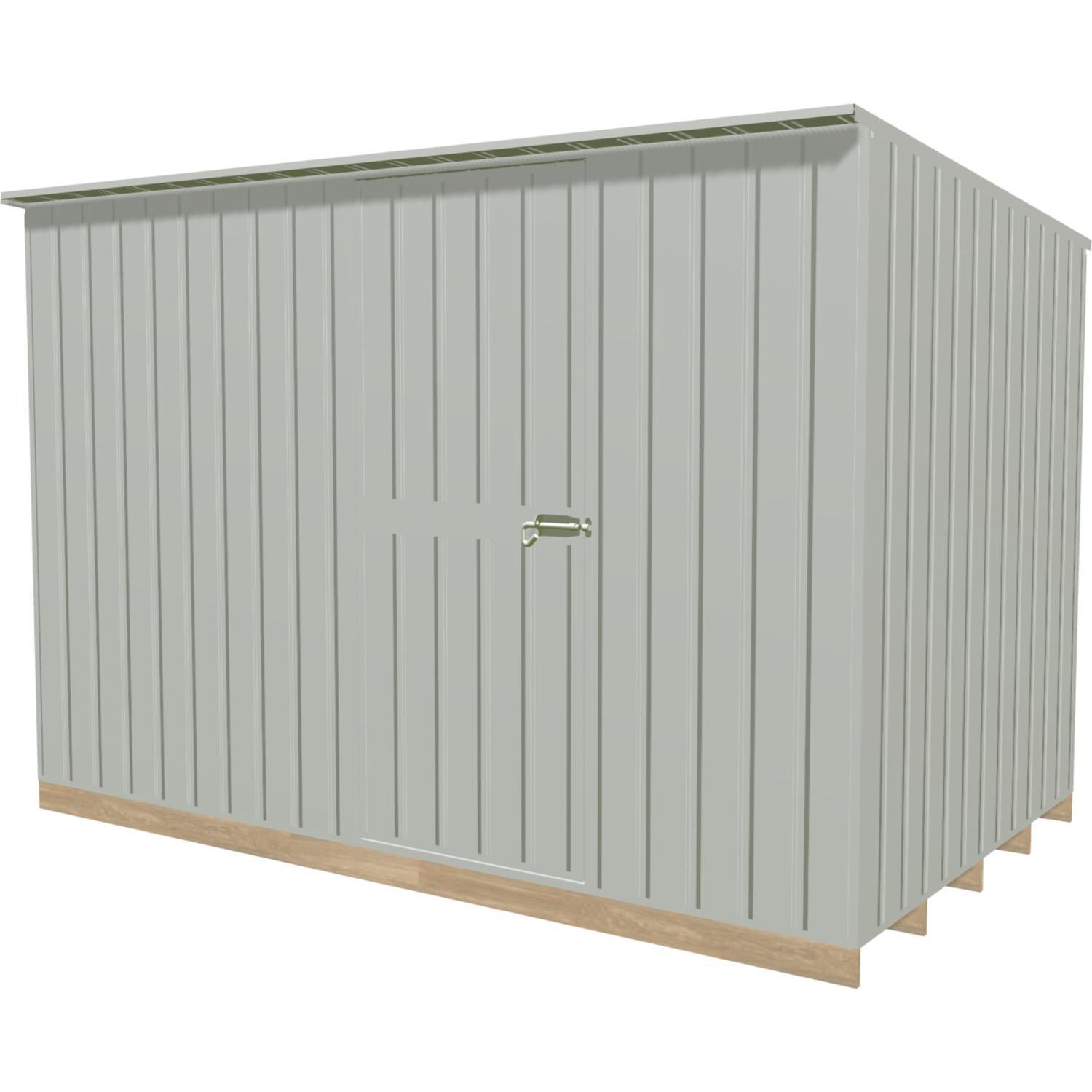 Shed H:1830mm, W:3030mm, D:1830mm Alu-Zinc