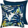 Outdoor Cushion 45cm Monstera Blue