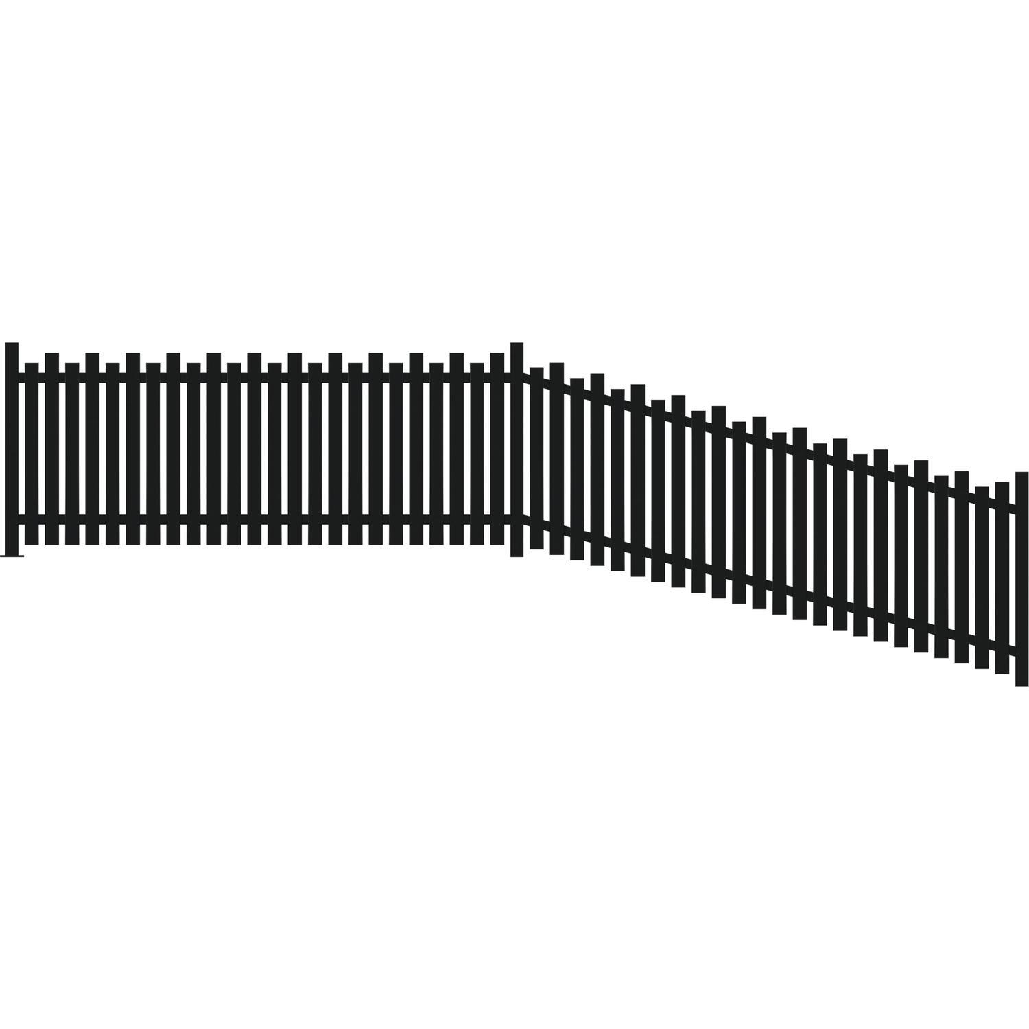 Belle Aluminium Fence Panel  H:950mm W:2430mm Black