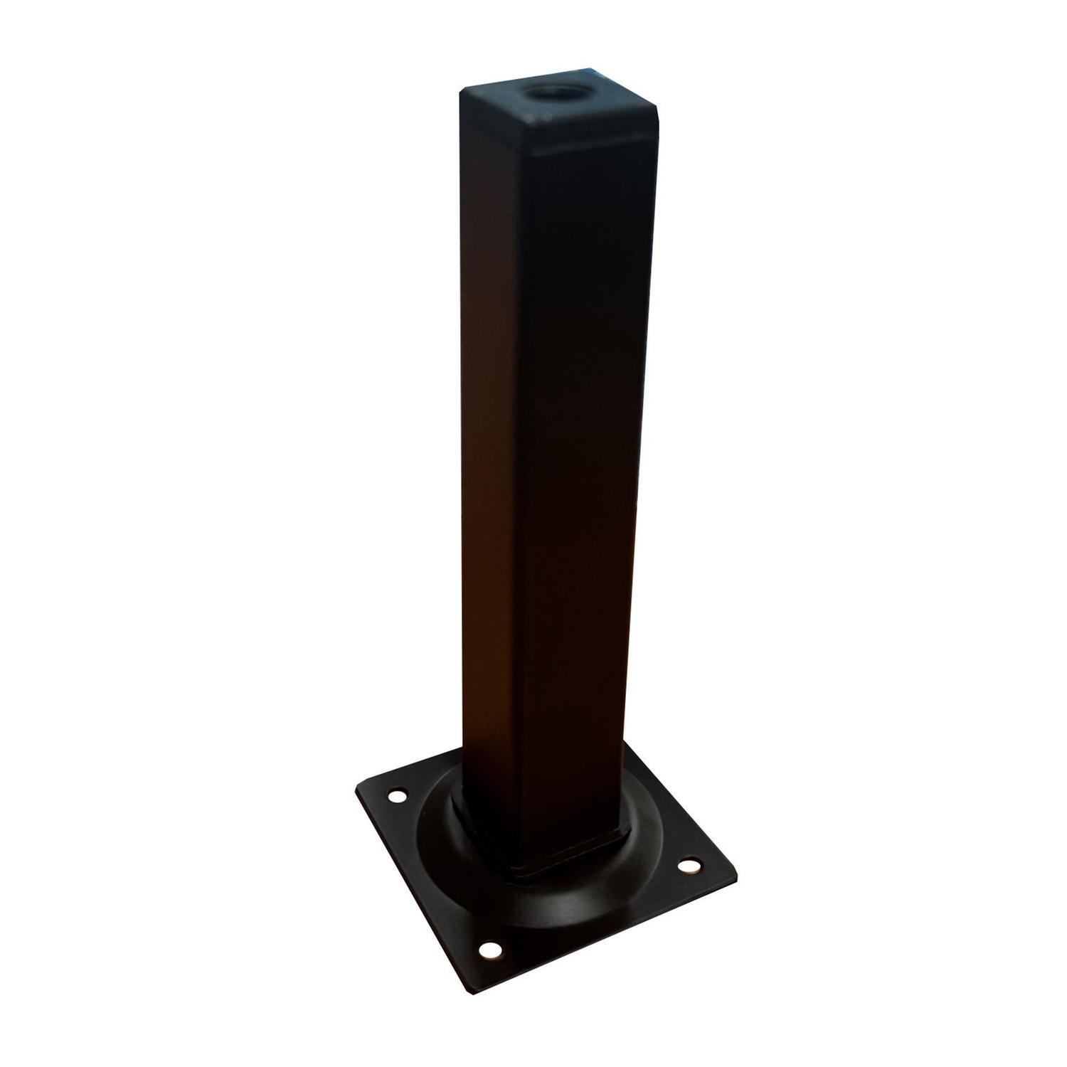 Square Furniture Leg 150mm Black