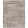 Wallpaper W: 52cm L: 10m Wooden Tile Brown