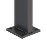 Aluminium Flanged Post 110x32x1900mm Black