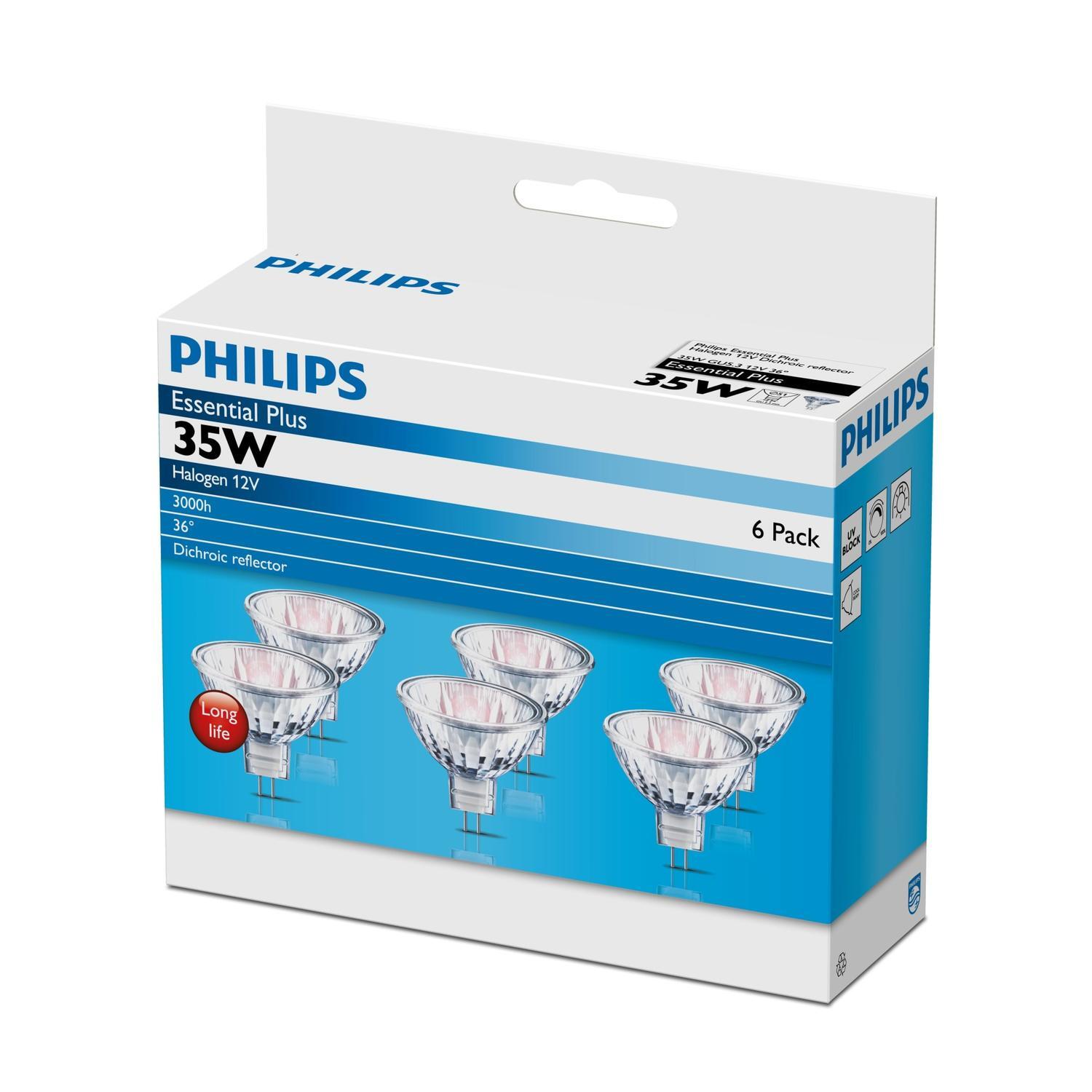 Halogen Mr16 Spot 6 Pack 35w Warm White