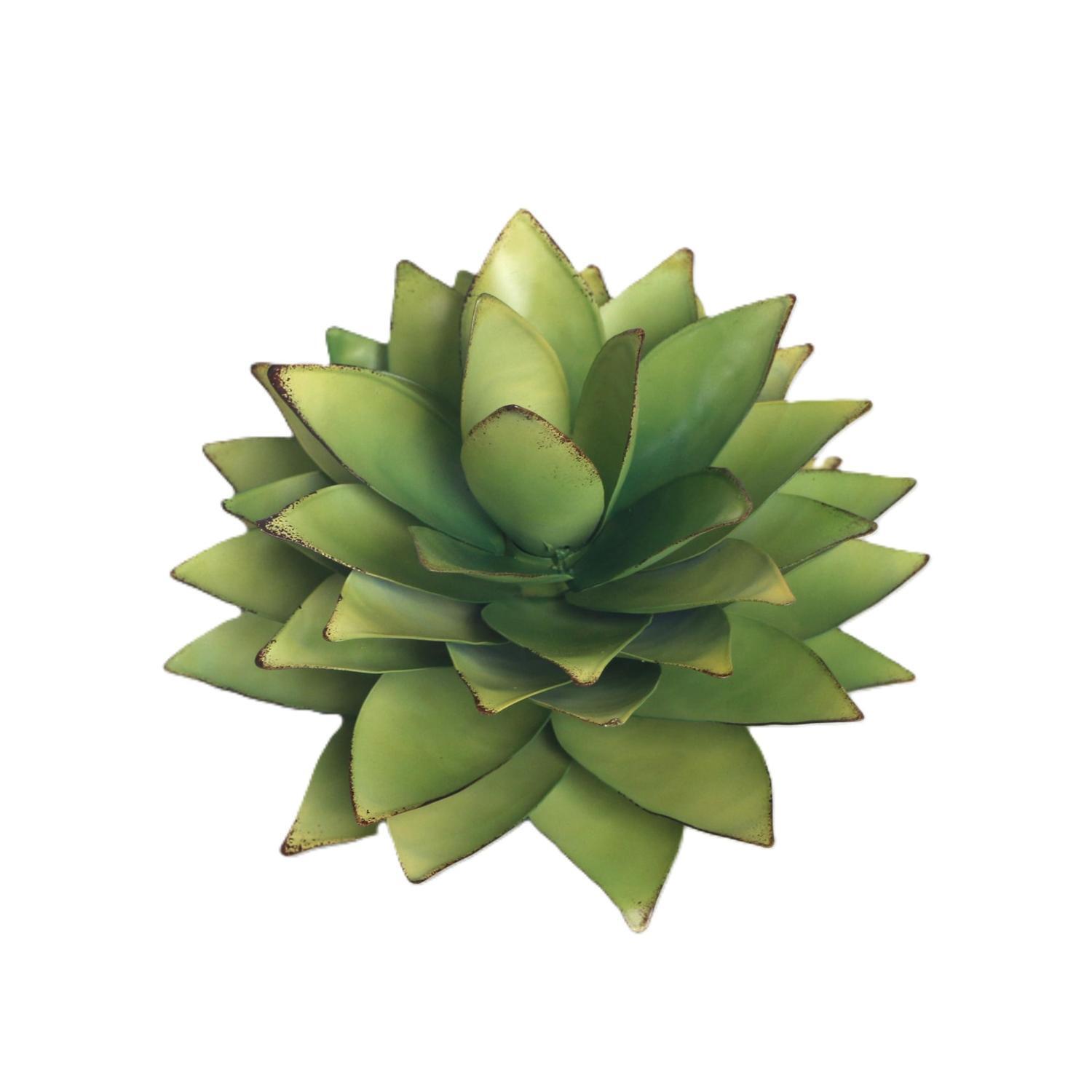 Metal Succulent Small 200mm Green