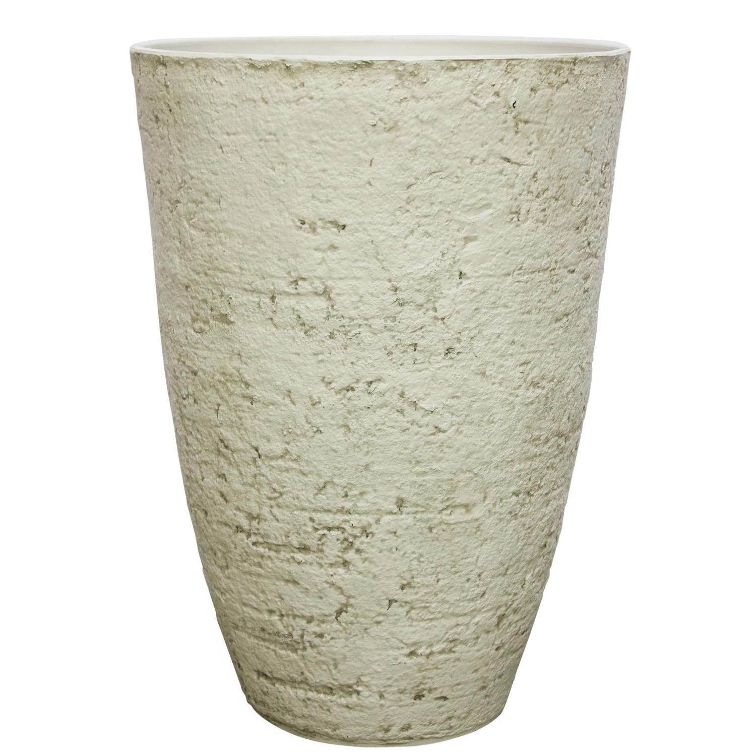 Tall Country Resin Cup Pot M White