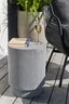 Café and Sun Outdoor Round Side Table  Grey