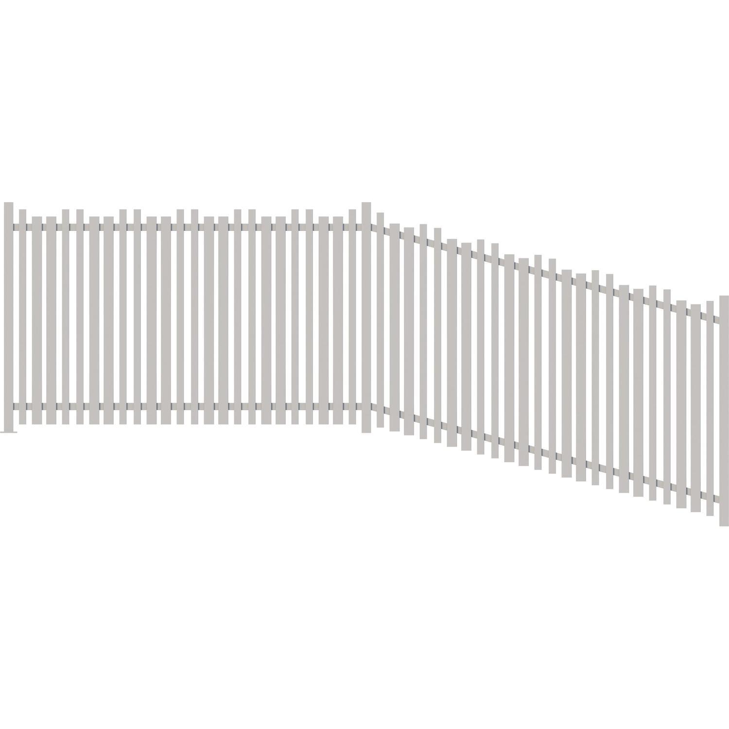 Bode Aluminium Fence Panel  H:1500mm W:2430mm Frost