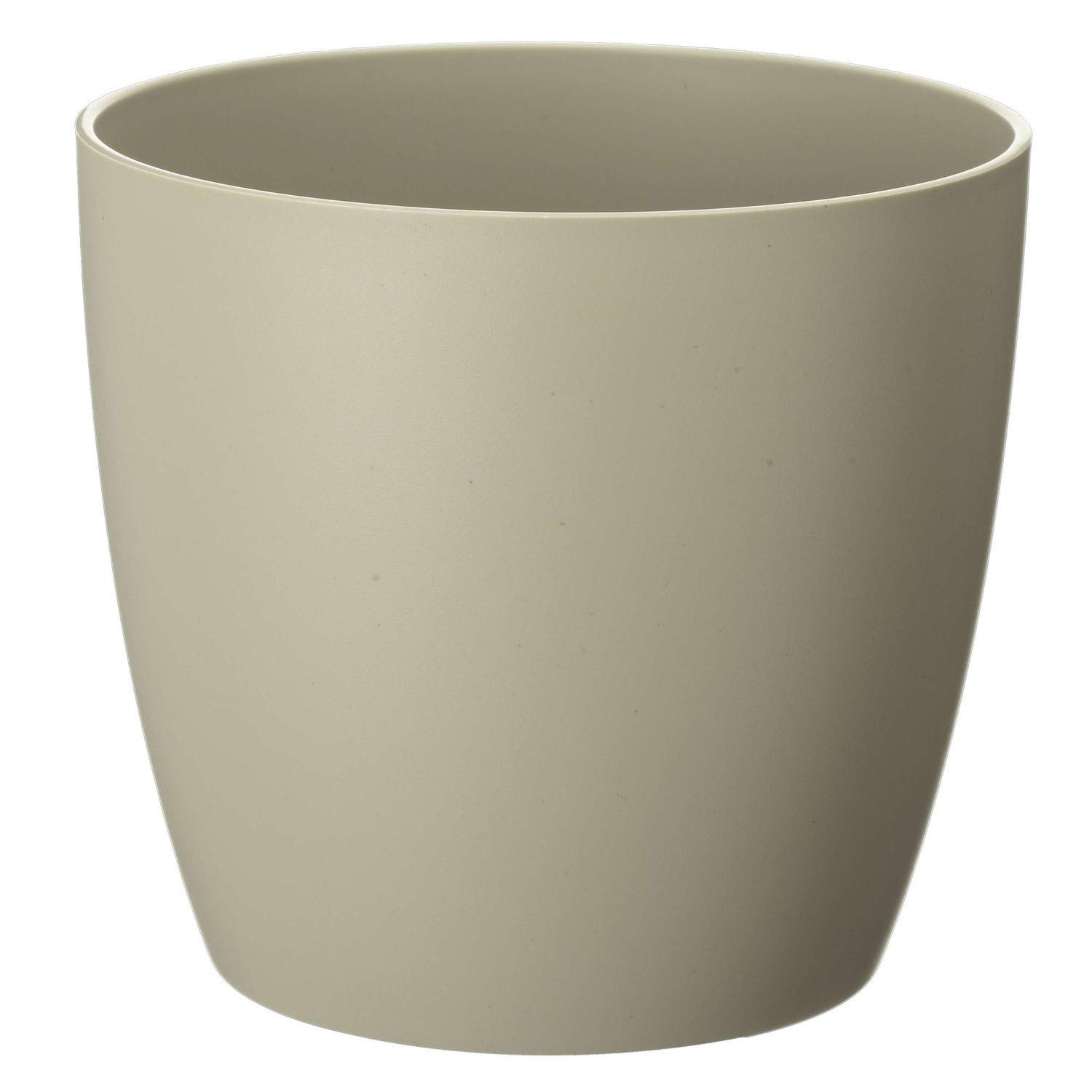Recycled Plastic Elm Pot 10cm Taupe  Taupe