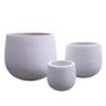 Tulip Round Terrazzo Pot M White