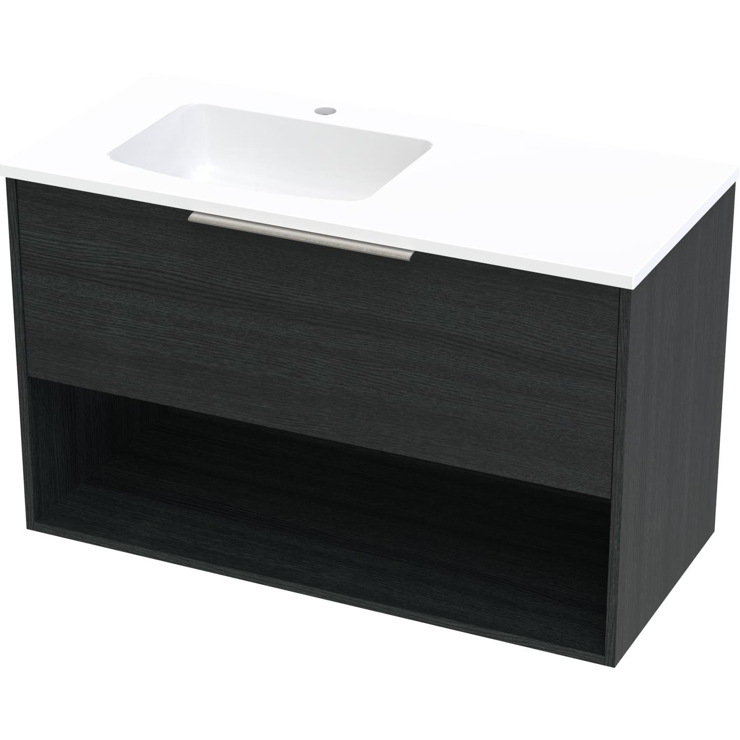 Nikau Grove 1000 Left Hand Bowl Drawer Open Colour
