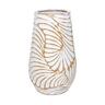 White Orange Flower Ceramic Vase