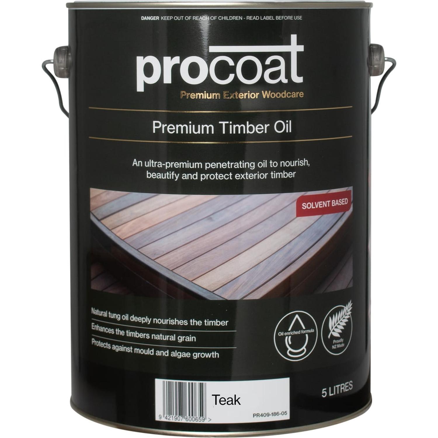 Premium Exterior Timber Oil 5L Teak