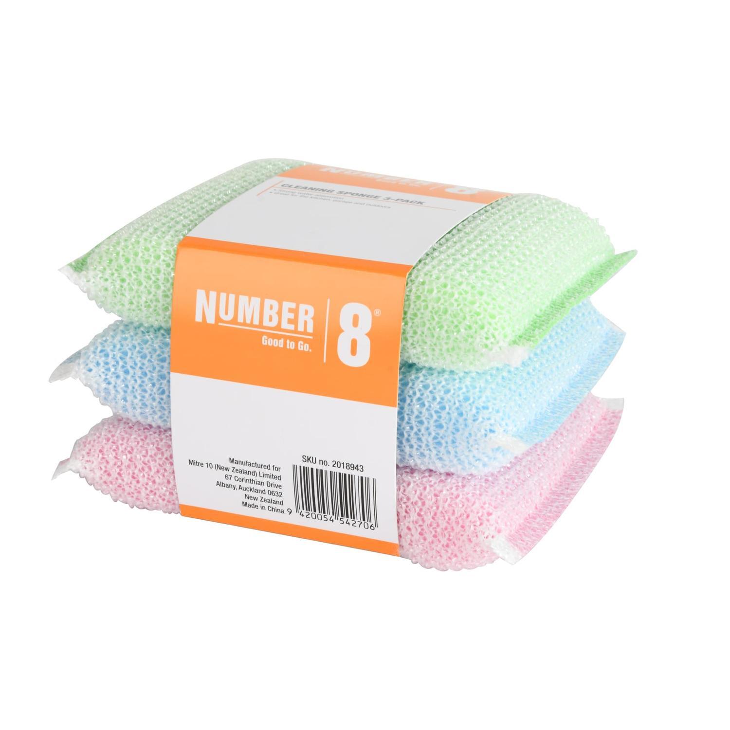 Sponge Scourer 9.5x2x13.5cm 3 Pack