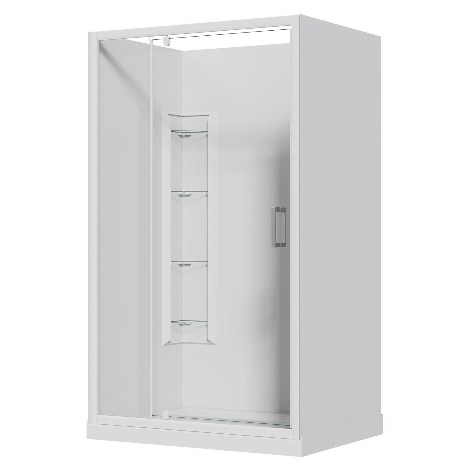 Alcove Corner Mould Acrylic Shower 1200 x 900 x 2015mm White