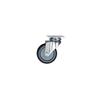 Rubber Swivel Castor  75mm Grey