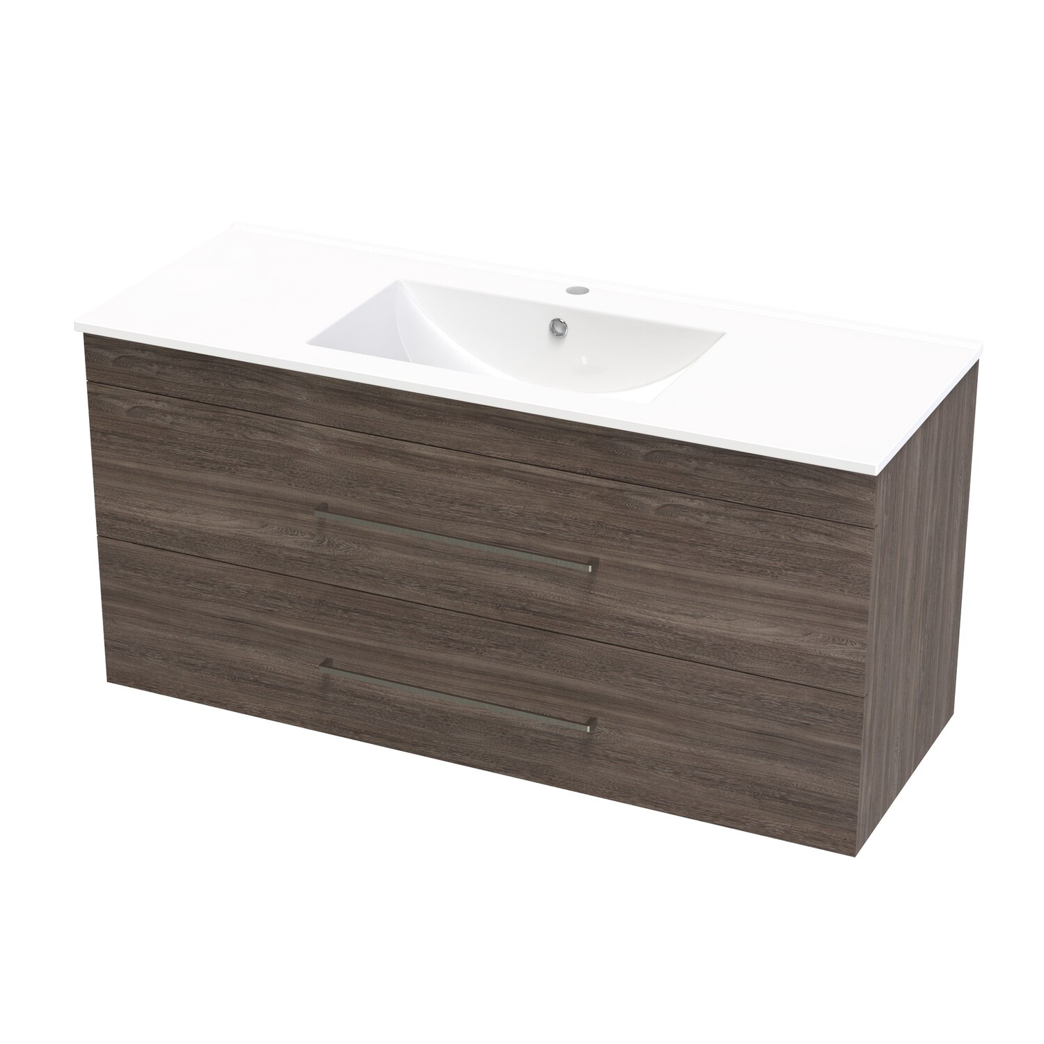 Cashmere Double Drawer Wall Hung Vanity