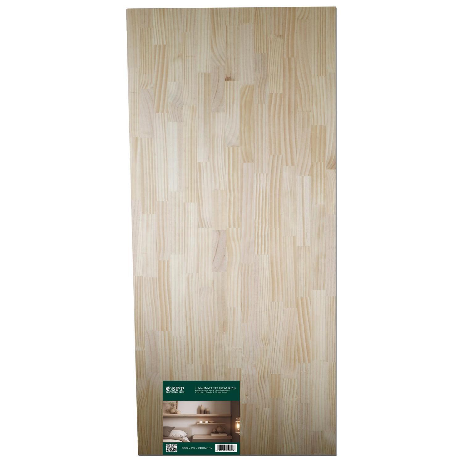 Rad Panel Finger Jointed Laminated Untreated W:900mm, D:29mm, L 2.1m Raw