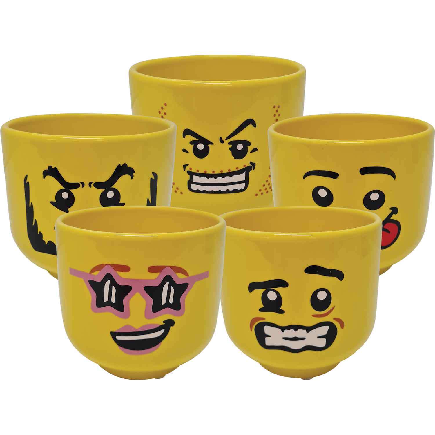 Blockman Face Indoor Ceramic Pot