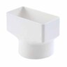 Downpipe Adaptor 100 x 50mm to 80mm White