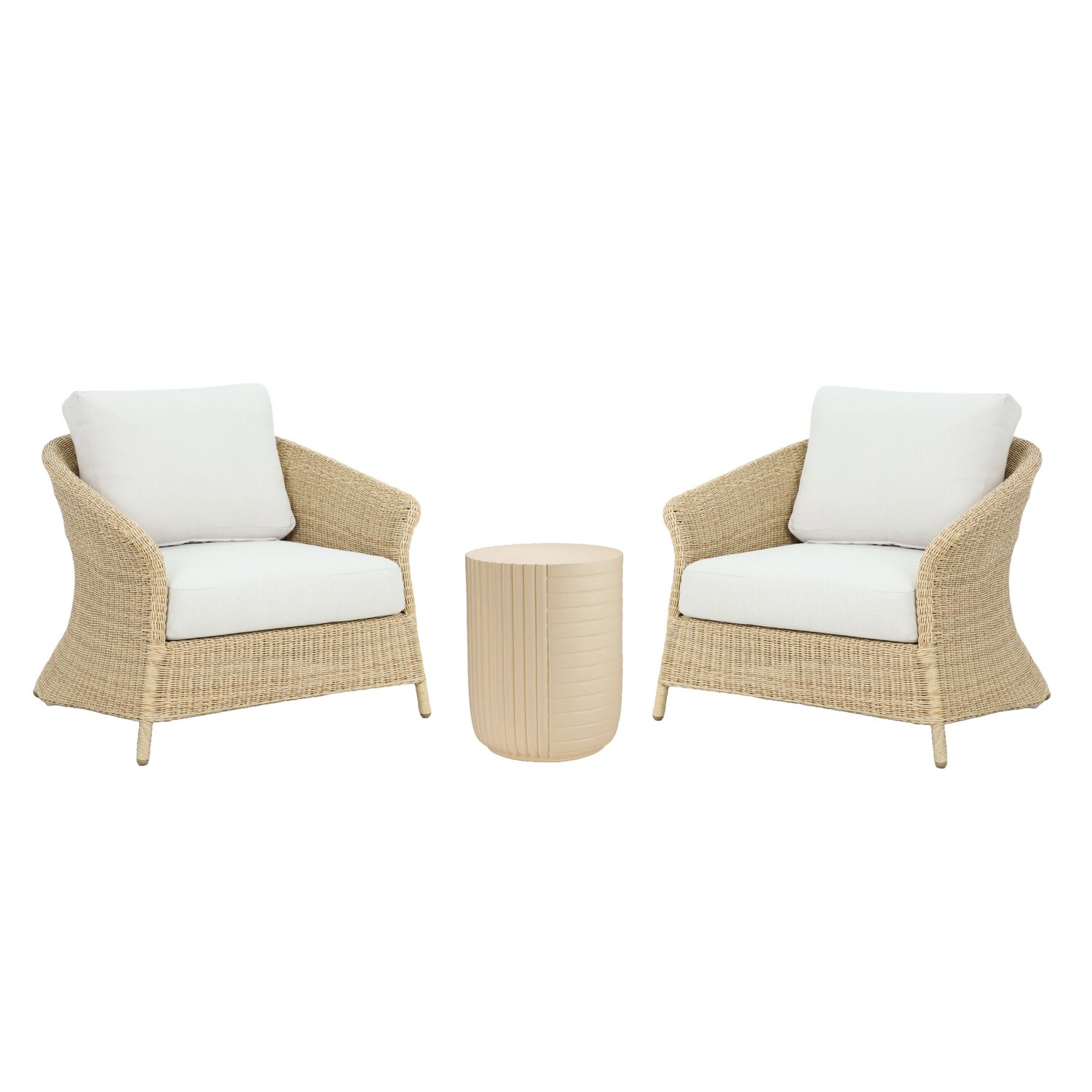 Outdoor 3 Piece Lounge Setting